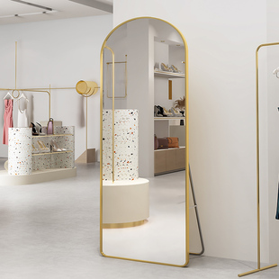 全身镜穿衣落地镜子贴墙自粘家用女生卧室挂墙服装店专用试衣镜子