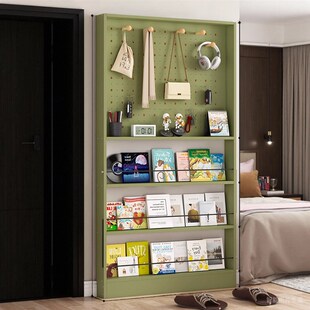 门后洞洞板超薄置物架定制书架窄柜分层架夹缝落地架门后收纳神器