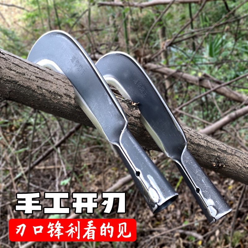 农用砍柴刀纯手工锻打特殊钢砍树砍竹专用老式弯刀户外锰钢砍山刀