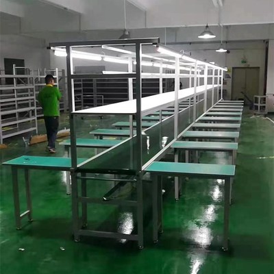 流水线工作台车间装配打包装拉线生产线传送带输送带铝型材输送机