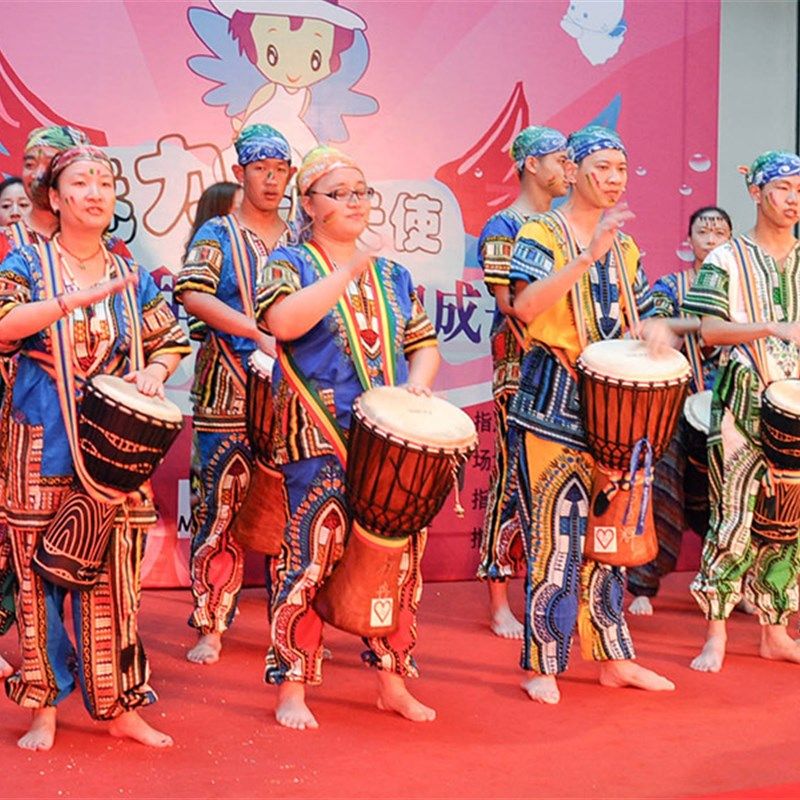 非洲鼓演出服泰国表演服节目儿童演出套装少数民族成人舞蹈服舞台