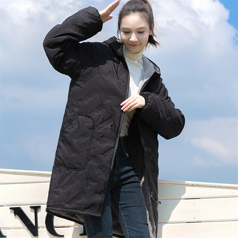 加绒加厚罩衣女新款防水防油工作服外套大人上班专用秋冬干活穿的