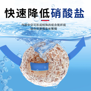ac滤材中空石英球鱼缸纳米屋培菌净水陶瓷环鱼缸过滤材料