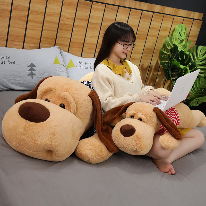 大型玩偶哈巴狗毛绒玩具可爱超萌睡觉抱枕公仔巨型女孩超大号床上