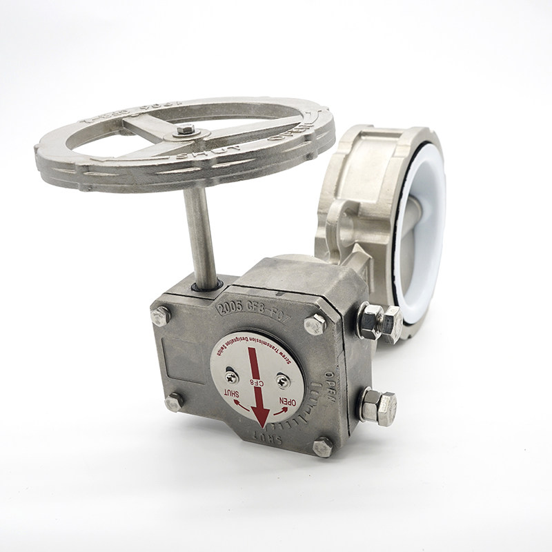 全不锈钢30416L四氟涡轮对夹手动碟蝶阀A软密封D371F-106PDN65810,五金/工具,蝶阀,淘宝优惠券,粉丝福利购,淘宝优惠卷