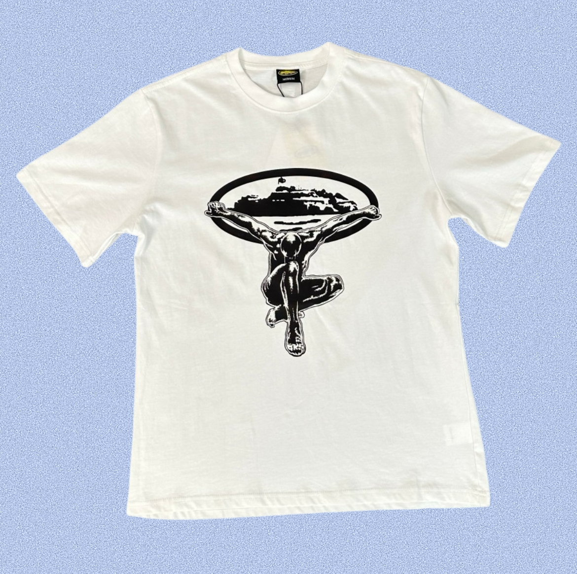 thumbnail for High version Corteiz 25SS Alcatraz American street retro loose high street versatile short-sleeved T-shirt trend