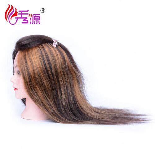 甄选现货头模真人发教习头假人头mannequin  head 烫剪拉染练习