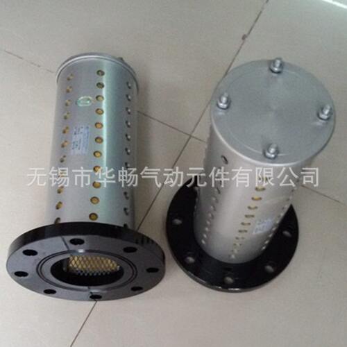 甄选华畅气动法兰筛板式消音器FXS2a-F80 厂家直销压滤机用消声器