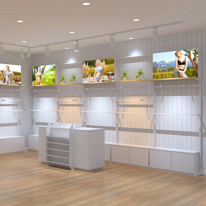 甄选服装店货架内衣裤产品展示柜烤漆展柜童装店陈列架超市中岛展