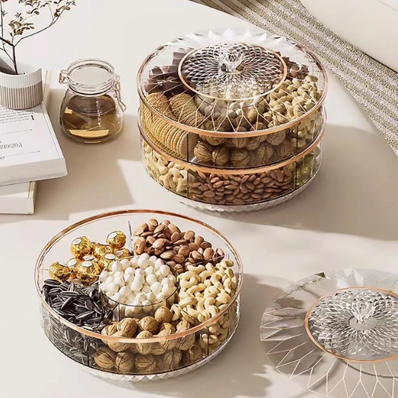 正品保证轻奢果盘家用客厅高档水果盘糖果盒零食坚果收纳盒干果盘