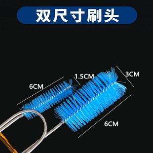 管道刷水管内部清洁刷加长软管鱼缸弹簧刷洗管子神器冰箱疏通工具