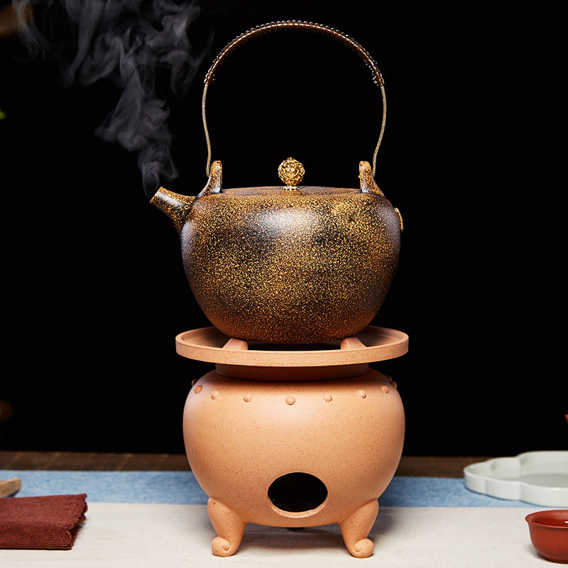 原矿紫砂泡茶炉炭炉风炉明火烧茶煮茶器加热碳烤炉炭火炉温茶器碳