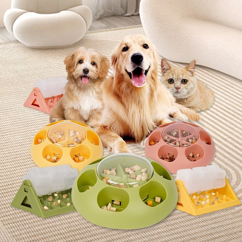 宠物益智按压漏食解闷丰荣玩具狗碗具猫盘餐垫嗅闻训犬喂食器慢食