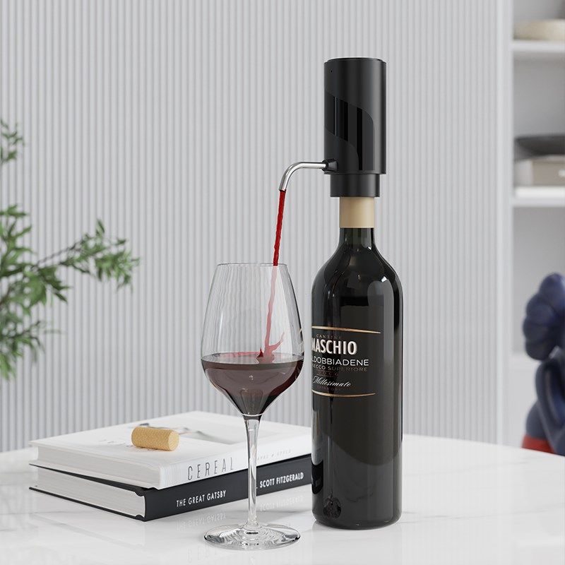 电动红酒醒酒器家用欧式电动抽葡萄酒分酒器快速智能2合1分醒酒器
