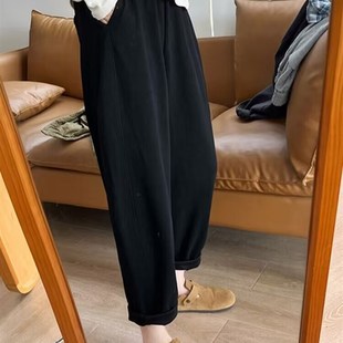 子春秋运动裤 春季 大码 宽松秋冬加绒休闲哈伦老爹裤 外穿长裤 孕妇裤