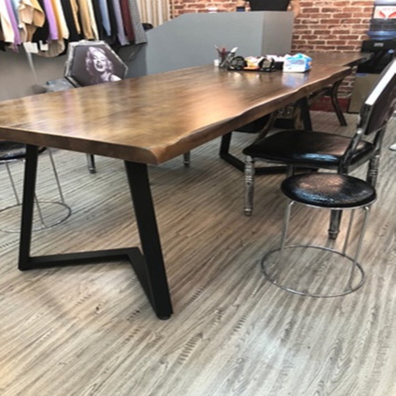 北欧女服装店展示桌包包鞋店展示台童装中间摆放工作台长方形桌子