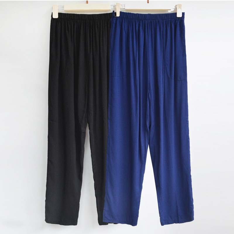 棉绸睡裤男士夏季宽松薄款人造棉家居裤可外穿纯色绵绸裤子长裤,女士内衣/男士内衣/家居服,睡裤/家居裤,淘宝优惠券,粉丝福利购,淘宝优惠卷