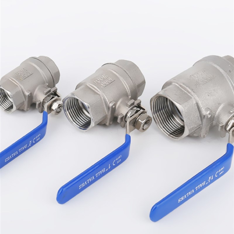 不锈钢二片式球阀316L全通径阀门两片式2PC球阀2分4分6分1寸阀门