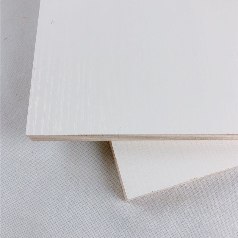 免漆板生态板多层板18厘暖白浮雕三聚氰胺基板E0胶水橱柜板材木板