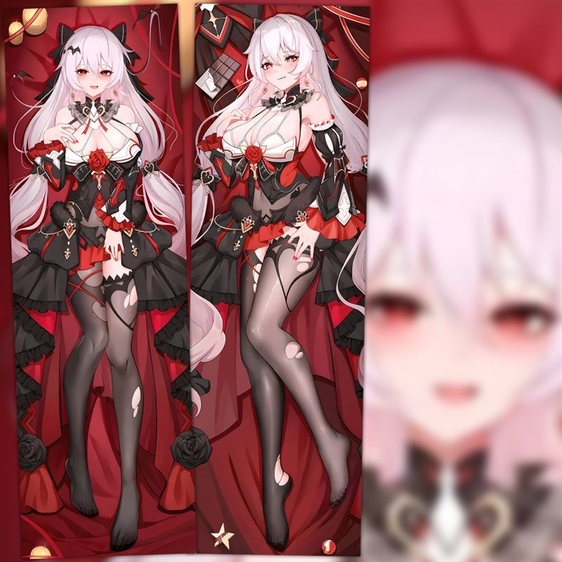 崩坏三3德丽莎月下誓约等身抱枕套大月下二次元动漫长条靠枕定制