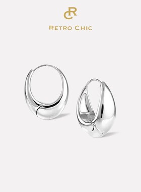 【张予曦同款】RC Retro Chic意大利复古时尚首饰 小水滴耳圈耳环