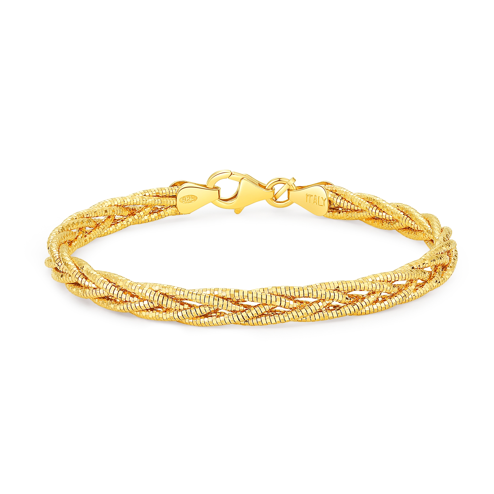 FOREVERK法诗卡18K金包银手链