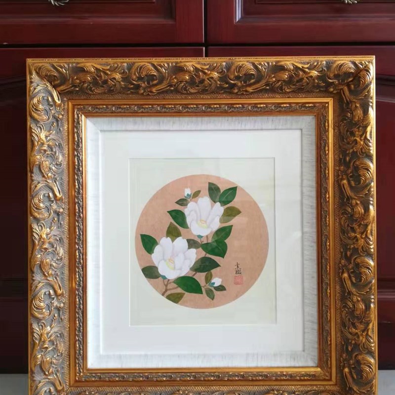 欧式定制贴金银箔画框相框油画外框装裱405060婚纱照片g