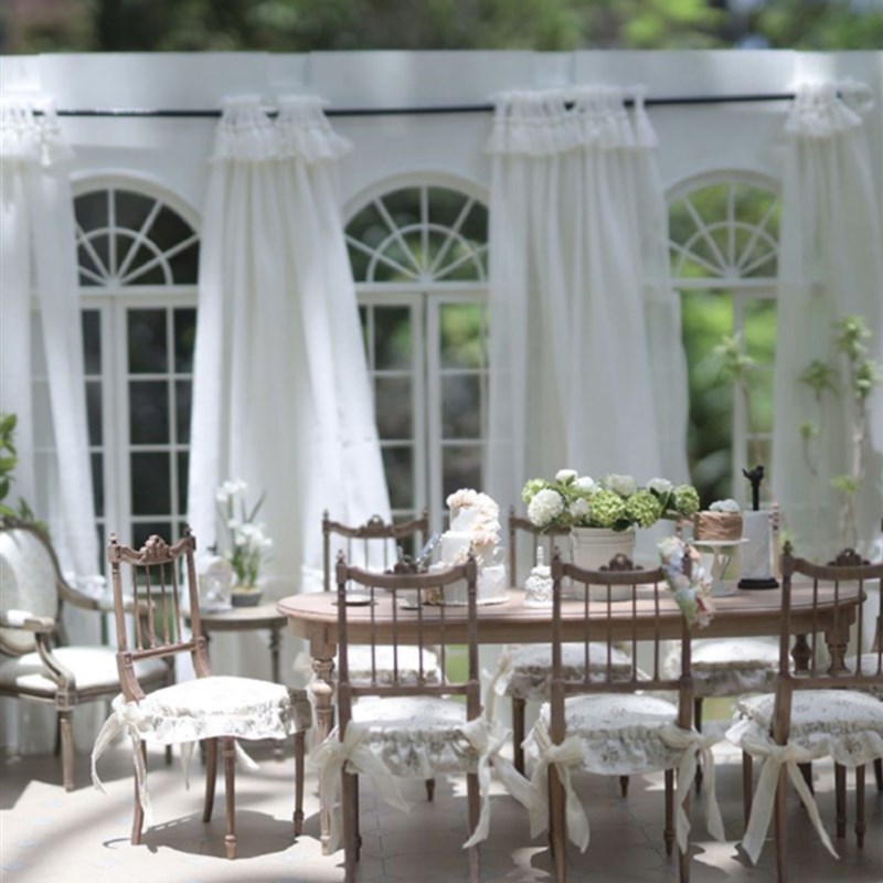 微真木6分/12分法式覆古场景/法式田园餐厅主题迷你娃娃屋