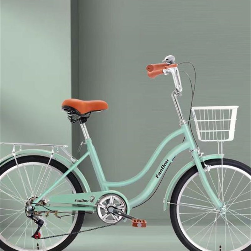 自行车成人男女式新款轻便变速上班代步通勤老式覆古淑女学生单车