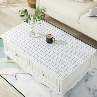 简约现pvc防水茶几垫软玻璃茶几布塑料桌布免洗台布北欧水晶板