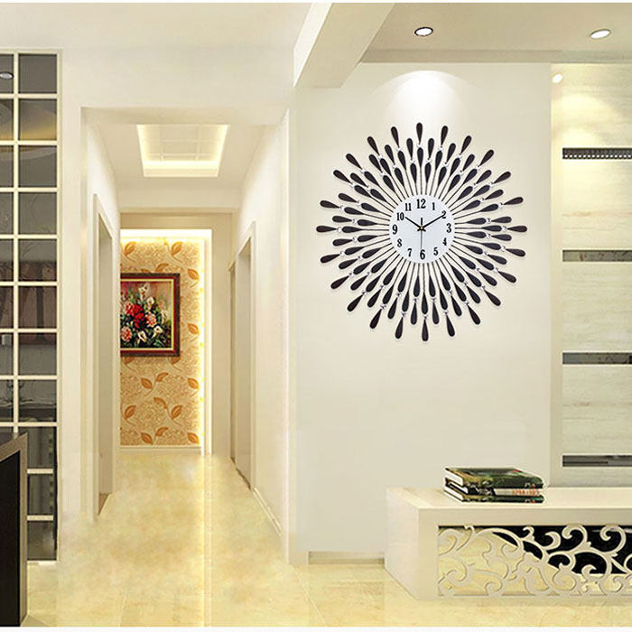 客厅钟表挂钟时尚创意个性壁挂钟现代简约欧式静音机芯石英钟挂表
