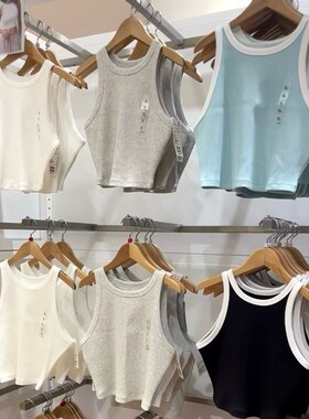 女装2024夏款棉质罗纹短款工字背心吊带辣妹风l467048/4710