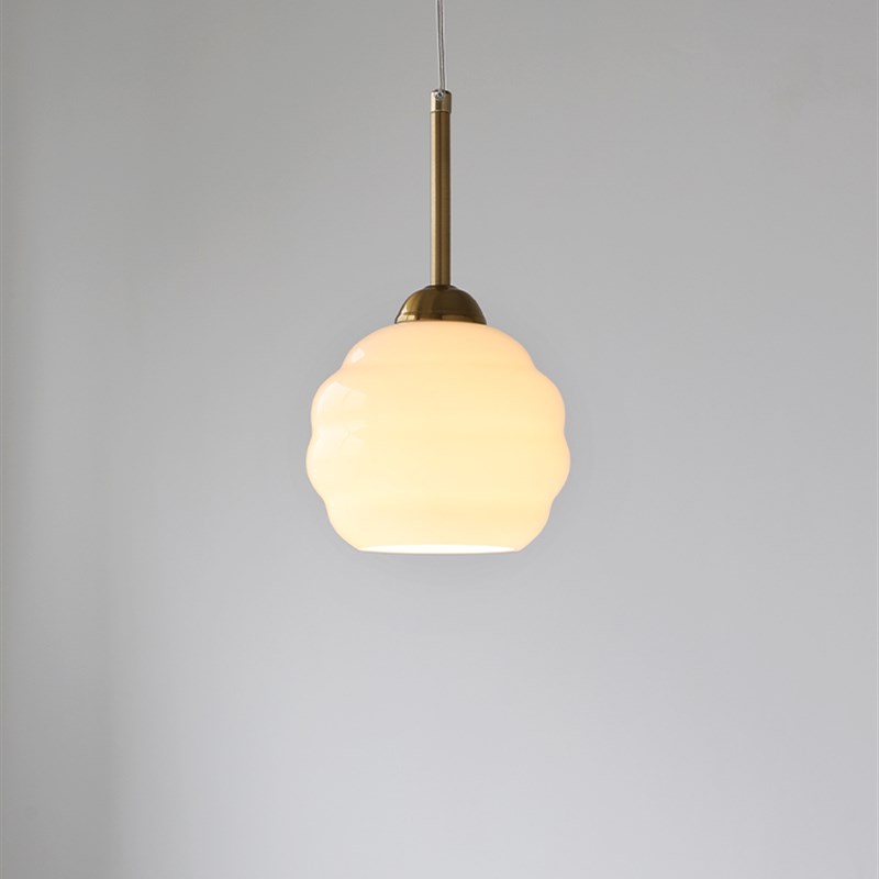 积云小吊灯 中古复古法式浪漫飘窗单头阳台过道现代卧室床头灯具