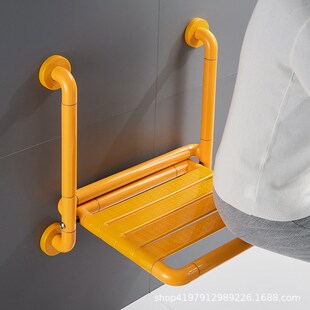 浴室折叠凳淋浴房卫生间靠墙老人孕妇防滑洗澡座椅墙壁挂式坐椅子