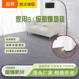 防火地毯厂家整铺办公室客厅卧室地毯走廊楼梯家用B1级阻燃地毯