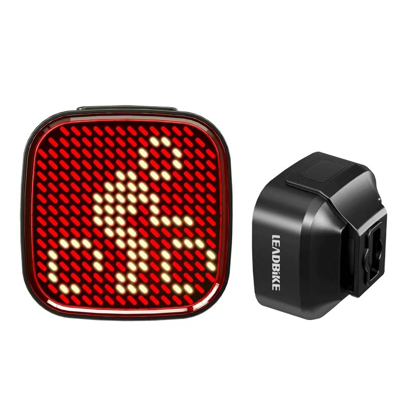 DIY智能尾灯自行车自行车灯智能感应尾灯公路夜骑行表情刹车灯