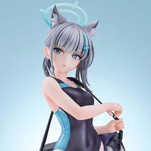 蔚蓝档案砂狼白子挎包泳装手办可爱兽耳美少女动漫二次元模型摆件