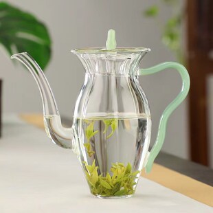 玻璃泡茶壶2024新款耐高温茶具仿宋手执壶小号花茶绿茶专用泡茶器