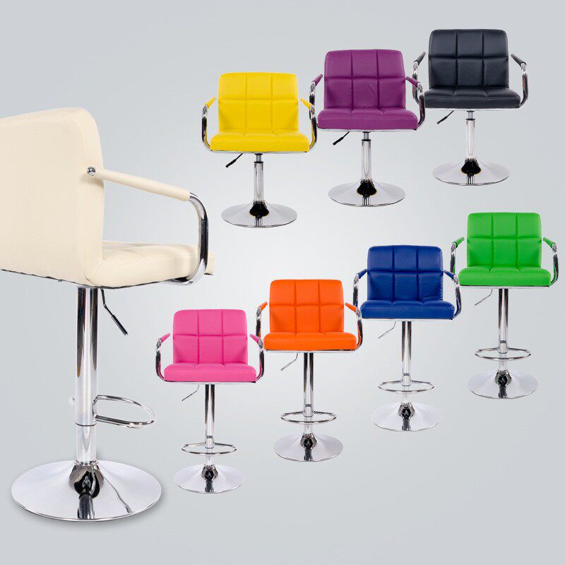 酒吧椅高脚吧台椅收银凳升降柜台椅子前台靠背椅影楼美容化妆椅子