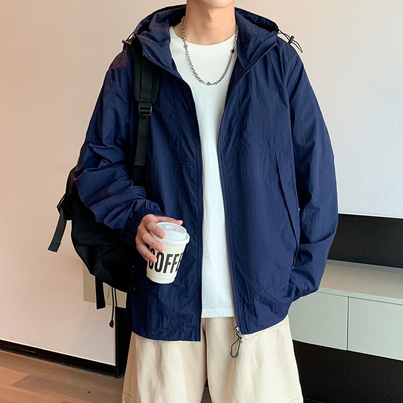 防晒衣男夏季钓鱼防晒服超薄款褂子风衣冰丝皮肤衣透气上衣服外套