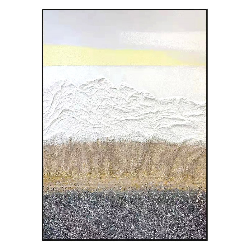 定制厚肌理画侘寂风挂画油画装饰画玄幻玄关画竖版现W代简约大芬图片