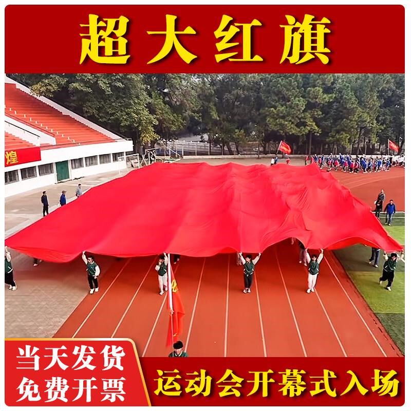 定制定做超大红旗运动会入场方阵旗帜定制航拍大旗巨幅大尺寸队旗