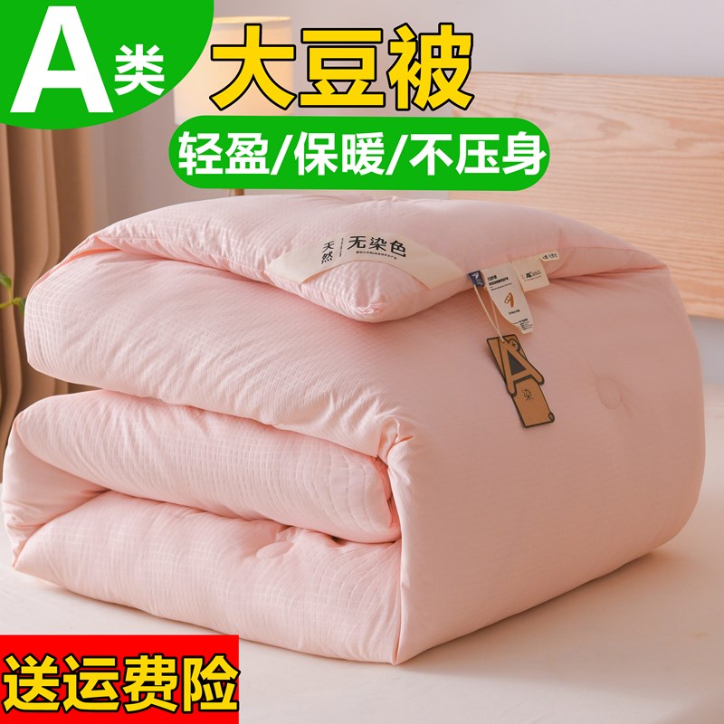 一米八乘两米被h子冬季1米8x2米床上加厚被芯180x200大豆冬被10斤