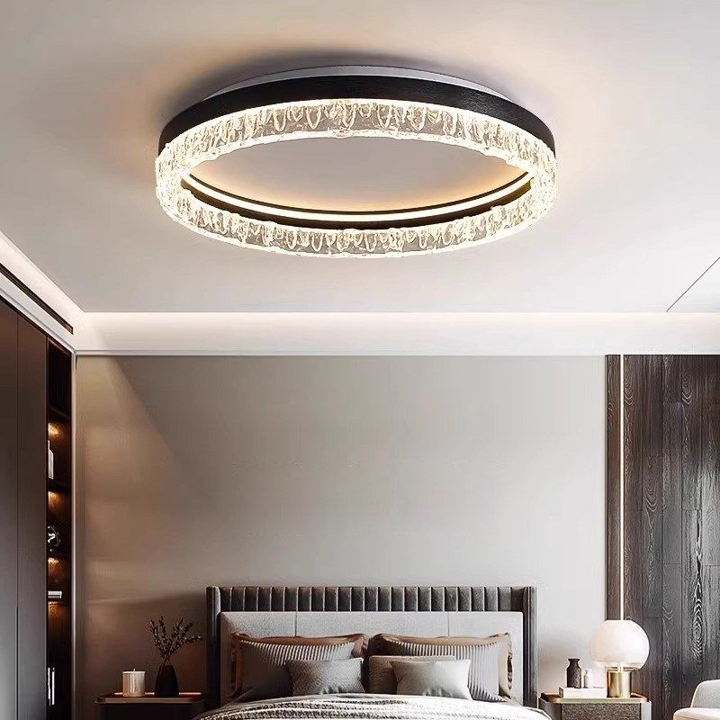 卧室灯吸顶灯现代简约创意个性全光谱亚克力轻奢高级主卧房间灯具