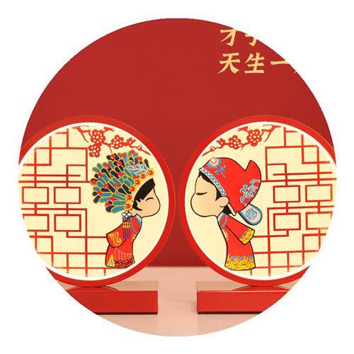 台灯婚房床头灯婚礼创意喜庆婚z房E夜灯长明灯结婚红色新娘陪嫁灯