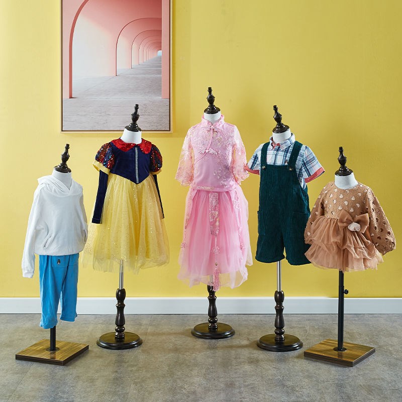 全新儿童模特道j具半身小孩小童服装展示架童装店橱窗带头模特架