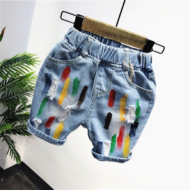 童装男童牛仔短裤夏款五分裤2020新款中小童薄款儿童柔软中裤子潮