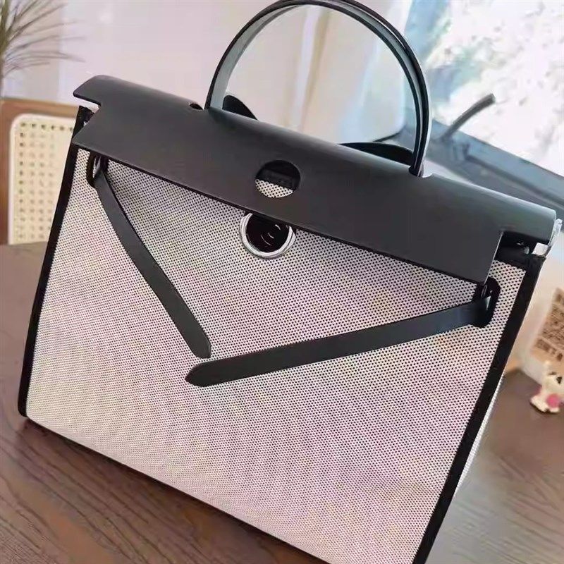 大容量包包女2024新款高级感洋气帆布凯莉包小众手提包单肩斜挎包