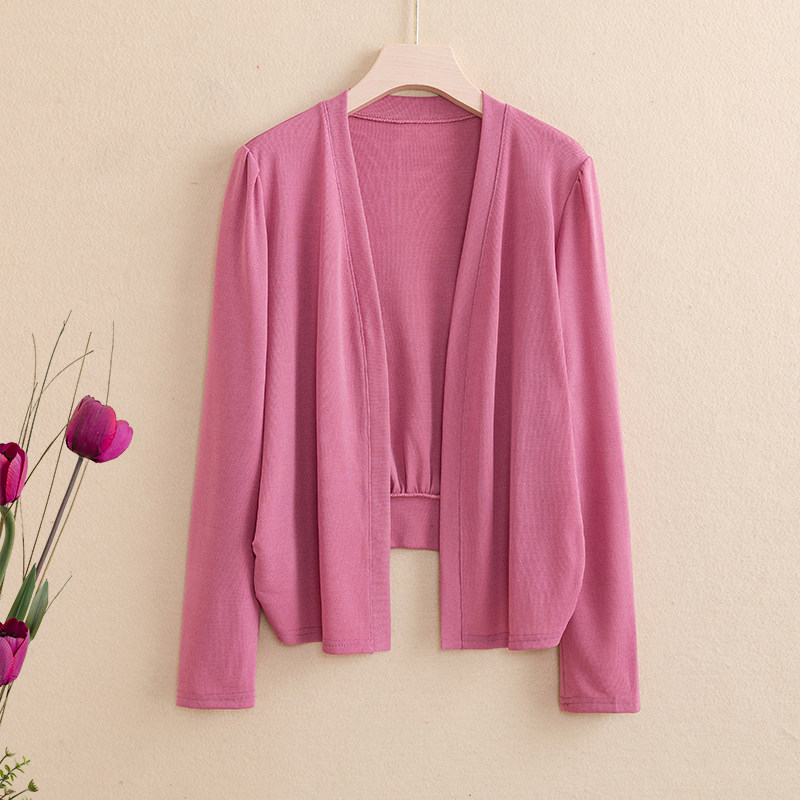 针织开衫外套女春秋季2023新款中年长袖小披肩配旗袍裙子外搭上衣