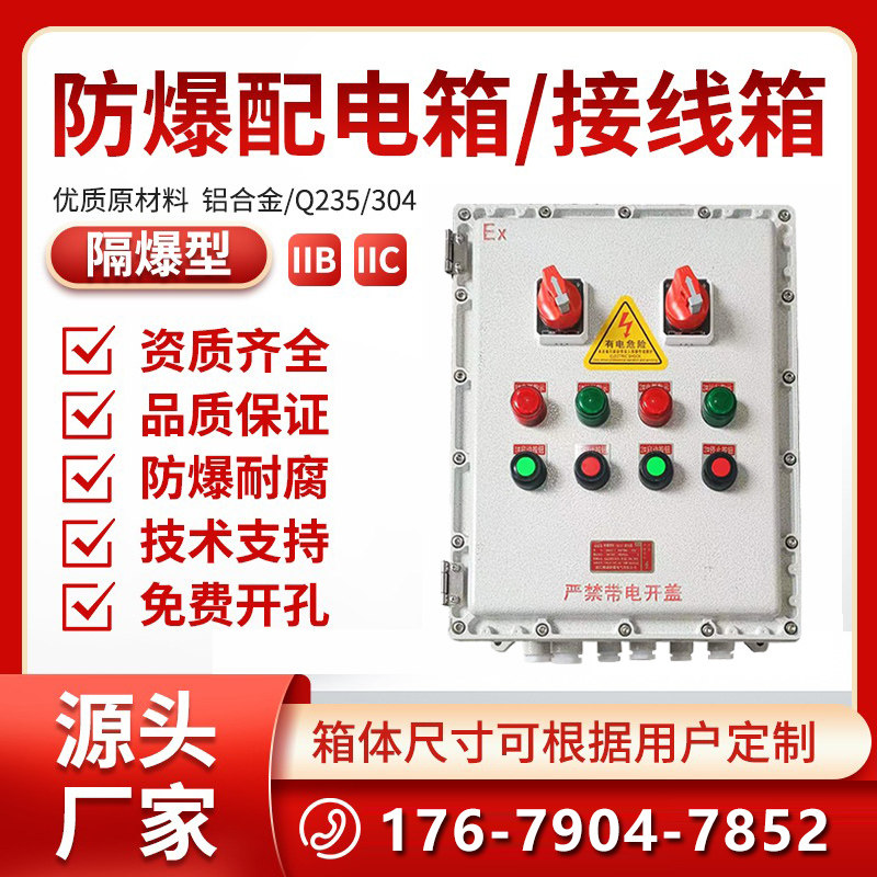 防爆配电箱动力i照明仪表箱接线开关按钮控制箱不锈钢插座检修空